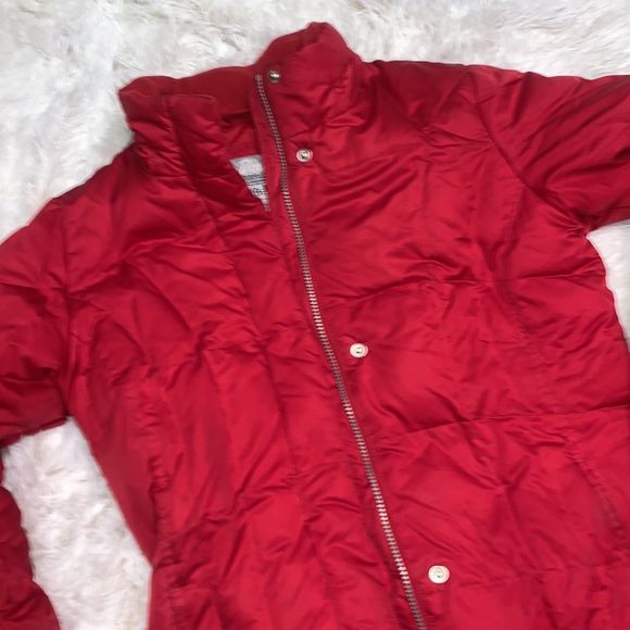 Eddie Bauer | Women’s Down Long Quilted Puffer Jacket Coat Red - Picture 5 of 16